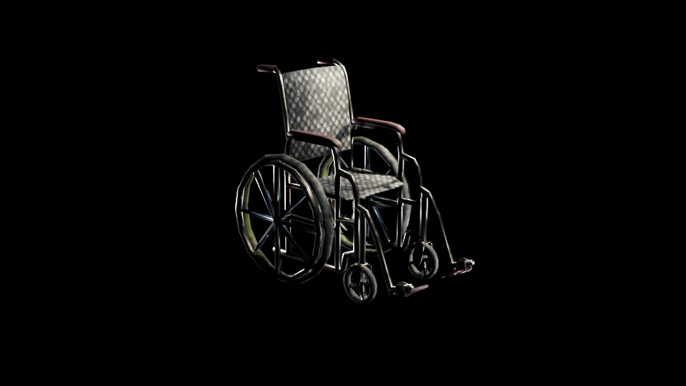 WheelChair (LOW-POLY) preview image 3